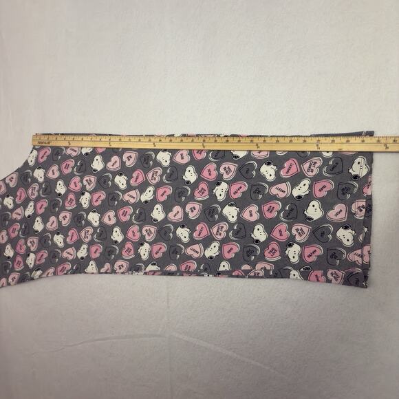 Peanuts Snoopy Women’s Pajama Pants XL Gray Pink Hearts Lounge Sleepwear NWT - Picture 7 of 11